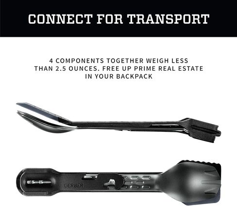 Gerber Gear Devour Multi-Fork - Camp Eating Tool and Multi-Tool - EDC Gear and Equipment - Titanium in Kuwait