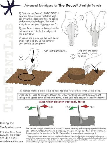 TheTentLab(R) Deuce(R) Ultralight Backpacking Potty Trowel - in 3 Sizes in Saudi Arabia