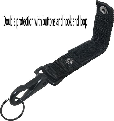 ZZLZX Belt Keeper 2PCS Heavy Duty Black Belt Keeper Clips, Strong Metal Key Holder, Military Molle Hook in Saudi Arabia