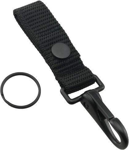 ZZLZX Belt Keeper 2PCS Heavy Duty Black Belt Keeper Clips, Strong Metal Key Holder, Military Molle Hook in Saudi Arabia