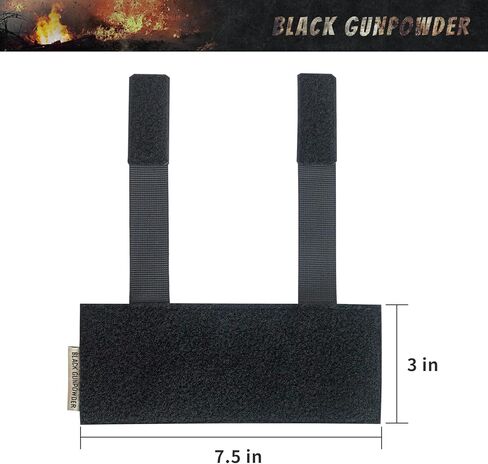 Molle Hook and Loop Panel Tactical Morale Patches Board Even Number Gear Attachment (Coyote Brown, 7.5 x 3 in, 2 Pieces) in Kuwait