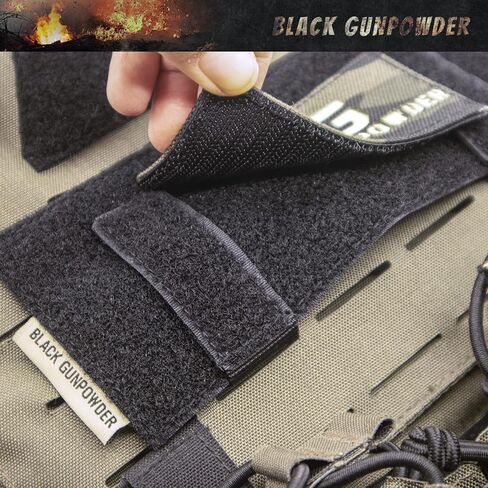 Molle Hook and Loop Panel Tactical Morale Patches Board Even Number Gear Attachment (Coyote Brown, 7.5 x 3 in, 2 Pieces) in Kuwait