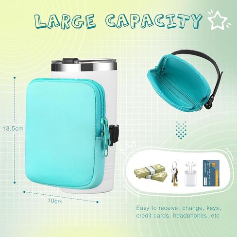 بوكون 6 قطع من زجاجات المياه، حقيبة بهلوان متوافقة مع مغامرة ستانلي كوينشر 40 أونصة، تدفق الجليد 20 أو 30 أونصة، ملحقات صالة الألعاب الرياضية للنساء والرجال، علبة محمولة لمفتاح البطاقة، 6 ألوان in Kuwait