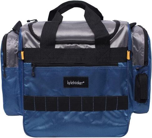 Kylebooker Fishing Tackle Bag Medium Fishing Gear Storage Bags Portable Fishing Organizer Shoulder Satchel (Black)… in Saudi Arabia