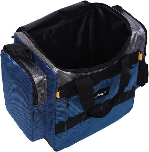 Kylebooker Fishing Tackle Bag Medium Fishing Gear Storage Bags Portable Fishing Organizer Shoulder Satchel (Black)… in Saudi Arabia