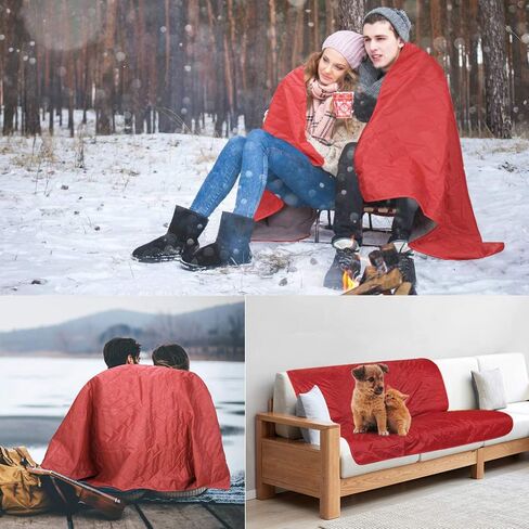 Waterproof Warm Fleece Outdoor Blanket Extra Large Lightweight Portable with Carry Bag for Stadium, Picnic, Camping, Beach, Dogs, Sofa in Saudi Arabia