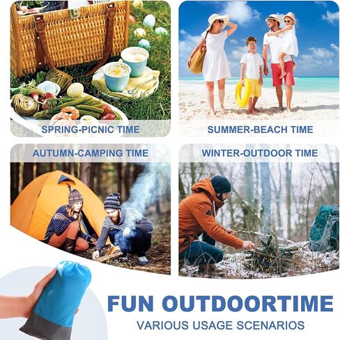 KASSAE Beach Blanket Waterproof Sandproof, 79''×83'' 4-7 Adults Extra Large Beach Blanket, Beach Mat for Beach Travel Camping Hiking Picnic in Saudi Arabia