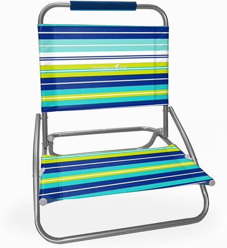 Caribbean Joe Folding Beach Chair, 1 Position Lightweight and Portable Foldable Outdoor Camping Chair, Teal in Saudi Arabia