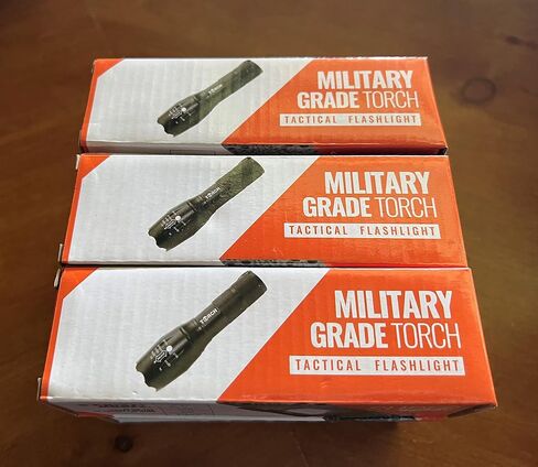 3-Pack Flashlights High Lumens Blinding Bright Flashlight Glow Tactical & Compact Super Bright Led Flashlight Long-Lasting, Zoomable, Waterproof, and Robust Flash Light for Every Outdoor Activity in Saudi Arabia