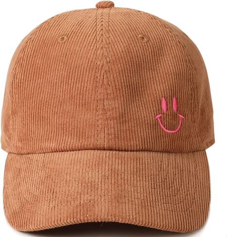 MIRMARU Classic Corduroy Cotton Baseball Caps Vintage Low Profile Dad Hat with Adjustable Strap with Brass Buckle in Kuwait