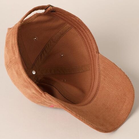 MIRMARU Classic Corduroy Cotton Baseball Caps Vintage Low Profile Dad Hat with Adjustable Strap with Brass Buckle in Kuwait