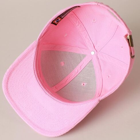 MIRMARU Classic Corduroy Cotton Baseball Caps Vintage Low Profile Dad Hat with Adjustable Strap with Brass Buckle in Kuwait