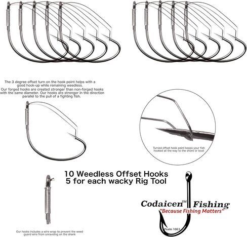 Wacky Rig Worm Fishing Tool Kit - Wacky Rig Tool, 125 Wacky Worm O-Rings, 10 Weedless Fishing Hooks and 6 Senko Style Salted Worms Stick Bait for Bass Fishing in Kuwait