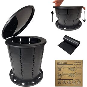 مرحاض التخييم من HALFMOONBEAR للسفر، مراحيض محمولة قابلة للتعديل، نونية بورتا قابلة للسحب للبالغين للتخييم في الهواء الطلق، مراحيض محمولة قابلة للطي للتخييم in Kuwait