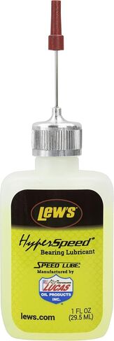 Lew's (HSBL1) Hyper Speed Bearing Lube, 1-Ounce, Premium Synthetic Base Oil Lubricant for High Speed Baitcast Reels White in Saudi Arabia