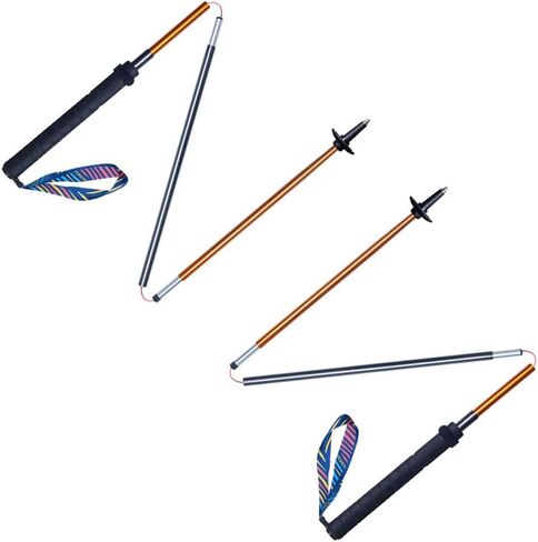AONIJIE 2 PCS Walking Sticks Folding Z Trekking Poles with EVA Grip, Quick Lock, Shock Absorbent, Lightweight in Saudi Arabia
