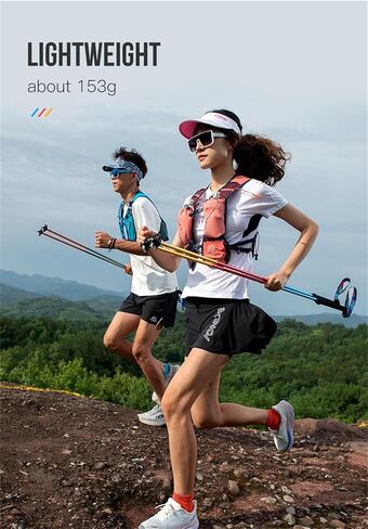 AONIJIE 2 PCS Walking Sticks Folding Z Trekking Poles with EVA Grip, Quick Lock, Shock Absorbent, Lightweight in Saudi Arabia