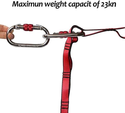 YOBEYI 2pcs Nylon Daisy Chain 6 Loop Adjustable Multipurpose Strap Rope 25kN Strong Climbing Straps 43 Inches for Yoga Swing Yoga Hammock Trapeze Ceiling Anchors Daisy Chains in Saudi Arabia