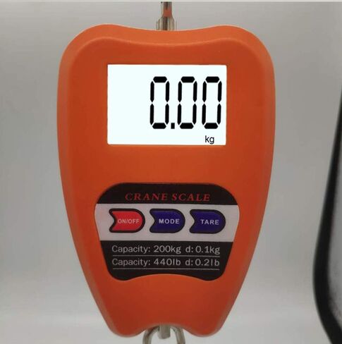 Hanging Weight Scale Industrial Heavy Duty for Farm, Hunting, Bow Draw Weight, Big Fish & Hoyer Lift with Accurate Sensor Digital, Professional (440LBS Orange) in Kuwait