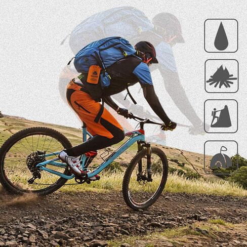 حقيبة نوم للطوارئ من Mezonn ومأوى للخيمة، تستخدم كبطانية للطوارئ، معدات بقاء خفيفة الوزن للمشي لمسافات طويلة في الهواء الطلق والتخييم والدفء بعد الزلازل والأعاصير والكوارث الأخرى in Kuwait