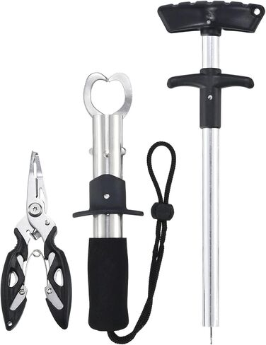 PATIKIL 1 Set Fishing Tools Kit, Small Fishing Pliers, Fish Lip Gripper, Lightweight Fish Hook Remover Tool for Saltwater Freshwater Fishing Gear in Saudi Arabia