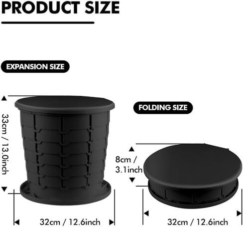 مرحاض التخييم من HALFMOONBEAR للسفر، مراحيض محمولة قابلة للتعديل، نونية بورتا قابلة للسحب للبالغين للتخييم في الهواء الطلق، مراحيض محمولة قابلة للطي للتخييم in Kuwait