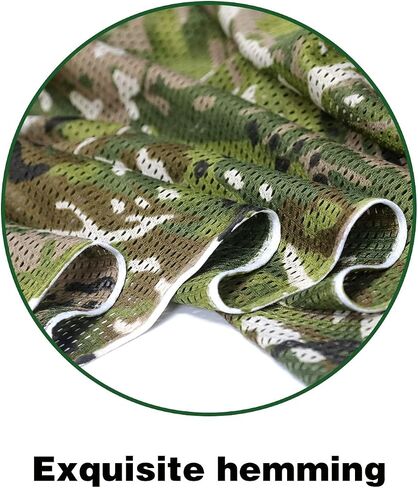 WINWAY Camo Netting Burlap Cradle Mesh Fabric - 75D Camouflage Netting for Hunting Blinds, Camping Military Tree Stands, Ground Cover,Decoration in Saudi Arabia