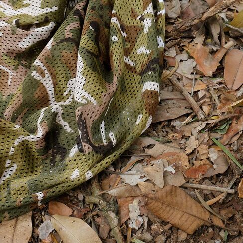 WINWAY Camo Netting Burlap Cradle Mesh Fabric - 75D Camouflage Netting for Hunting Blinds, Camping Military Tree Stands, Ground Cover,Decoration in Saudi Arabia