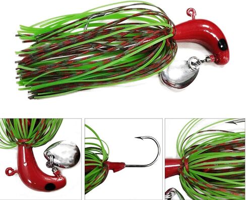 Spinner Baits Fishing Lures Bass Fishing Buzzbait Hard Metal Lure Topwater Fishing Lure Multicolor Swimbait Jig Lure for Bass Trout Salmon Fishing 6/12pcs in Saudi Arabia