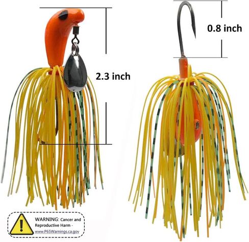 Spinner Baits Fishing Lures Bass Fishing Buzzbait Hard Metal Lure Topwater Fishing Lure Multicolor Swimbait Jig Lure for Bass Trout Salmon Fishing 6/12pcs in Saudi Arabia