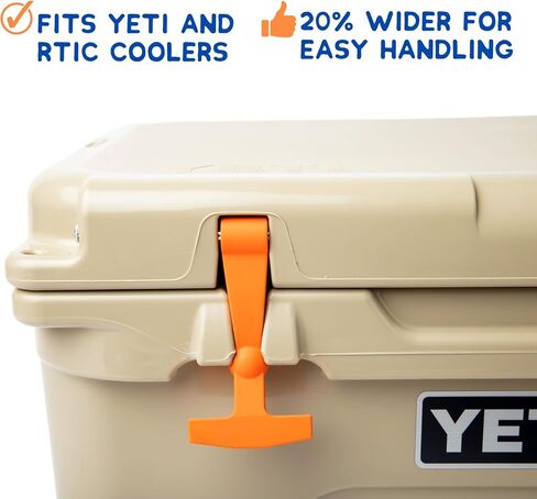 طقم مزلاج مطاطي ومقابض حبال لمبردات YETI ومبردات RTIC - مزالج تبريد مطاطية ومقابض حبال - مقبض حبل YETI واستبدال مزلاج تبريد YETI - استبدال مزلاج YETI in Kuwait