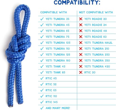 طقم مزلاج مطاطي ومقابض حبال لمبردات YETI ومبردات RTIC - مزالج تبريد مطاطية ومقابض حبال - مقبض حبل YETI واستبدال مزلاج تبريد YETI - استبدال مزلاج YETI in Kuwait