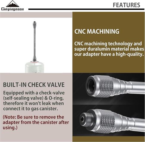 CAMPINGMOON 4.7-inch/9-inch Length Extension Pole Rod for Camping Lantern Z27/Z26 in Kuwait