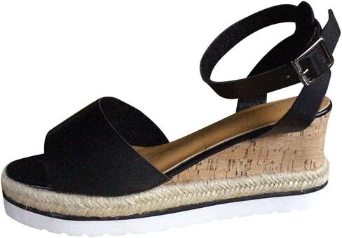Sandals for Women Dressy Summer, Womens Wedge Platform Sandals with Pearl Casual Open Toe Buckle Strappy Sandals in Saudi Arabia