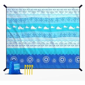 OCOOPA Extra Large Beach Blanket, Sand Free, Large Oversized Camping Mat, Comfortable Parachute Nylon, Cozy& Chic, Compact& Light, 4 Stakes&1 Travel Bag, S09 in Saudi Arabia