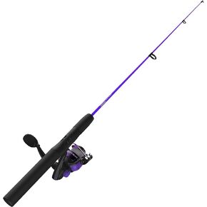 Zebco Dock Demon Spinning Reel or Spincast Reel and Fishing Rod Combo, 30-Inch Durable Fiberglass Rod, QuickSet Anti-Reverse Fishing Reel in Saudi Arabia