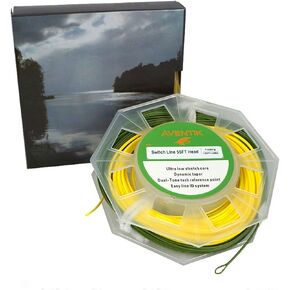 خطوط طيران Riverruns Fly Lines بطول 55 قدم، خط تبديل رأسي منخفض للغاية، خطوط طيران ملحومة، خط حلقات معرف، خط تبديل عائم، 100-120 قدم in Kuwait