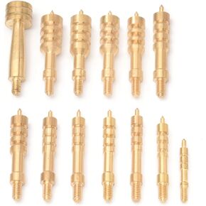 Yutoner Solid Brass Gun Cleaning Jag Set, Gun Cleaning Jag, Gun Bore Brush, Solid Brass Slotted Tip in Kuwait