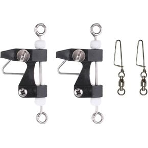 Keproving 2pcs Downrigger Release Clips Outrigger Release Clips for Kite Outriggers Downriggers with Ball Bearing Swivel
