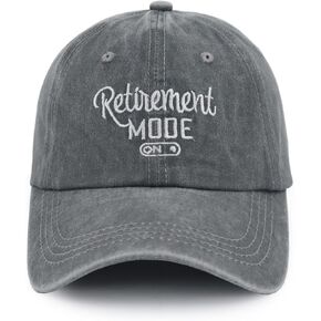 Retirement Baseball Cap for Women Men, Adjustable Washed Embroidered Vintage Classic Retro Cotton Hat in Kuwait