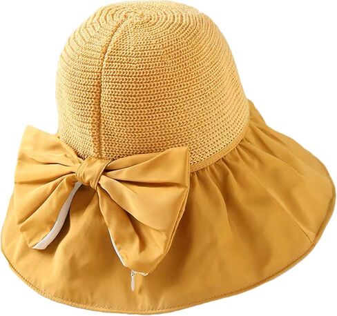 Women's Outdoor Sun Hats Foldable Wide Brim Beach Outdoor Hat Protection in Kuwait