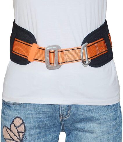 HeeJo Body Safety Belt with Waist Pad and Side 1 D-Ring, Personal Protective Equipment Safety Climbing, Rescue, Rappelling Large size in Kuwait