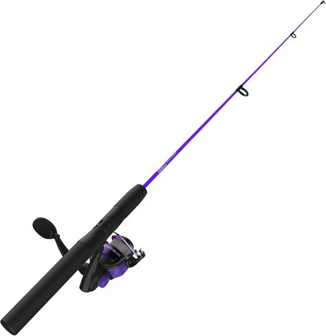 Zebco Dock Demon Spinning Reel or Spincast Reel and Fishing Rod Combo, 30-Inch Durable Fiberglass Rod, QuickSet Anti-Reverse Fishing Reel in Saudi Arabia