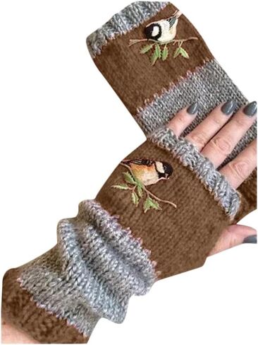 Women Outdoor Finger Full Lined Girls Gloves Winter Driving Ladies Heat Glove Gloves Warm Cable Knit Elastic Cuff in Saudi Arabia