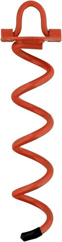 7Penn Spiral Ground Anchors - 10 Inch Orange Tent Stakes Heavy Duty Ground Screw Anchor Twist Stakes, 4 Pack in Kuwait