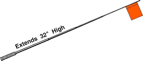 HT FAA-1 Telescoping Flag Wire Tip-Up Extends To 30 Inches in Saudi Arabia