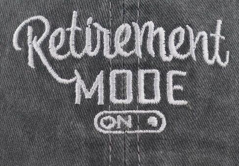 Retirement Baseball Cap for Women Men, Adjustable Washed Embroidered Vintage Classic Retro Cotton Hat in Kuwait