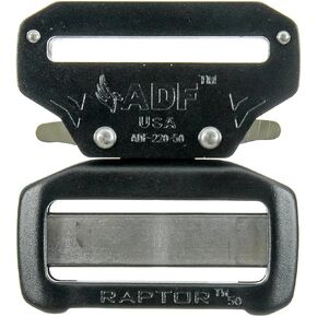 Fusion Raptor II 2" Tactical Military Police Aluminum Quick Release Trouser Shooter Rigger Hunting Sports Belt Buckle Black in Kuwait
