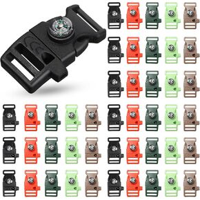 Jexine 50 Pcs Compass Buckle Clips Plastic Paracord Buckles in Saudi Arabia