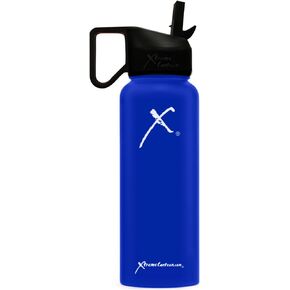 Xtreme Canteen- 40oz Double Wall, Vacuum Insulated, 18/8 Stainless Steel Wide Mouth Water Bottle with Xtreme Straw Lid in Saudi Arabia